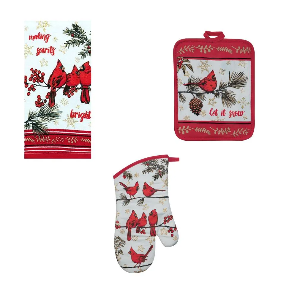 Holiday Cardinal Kitchen Towel Set