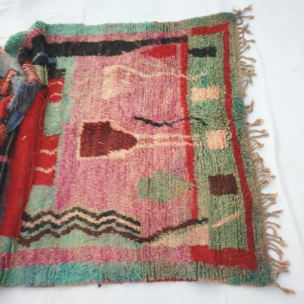 ITAN | 8x5 Ft | 2,5x1,5 m | Moroccan Colorful Rug | 100% wool handmade