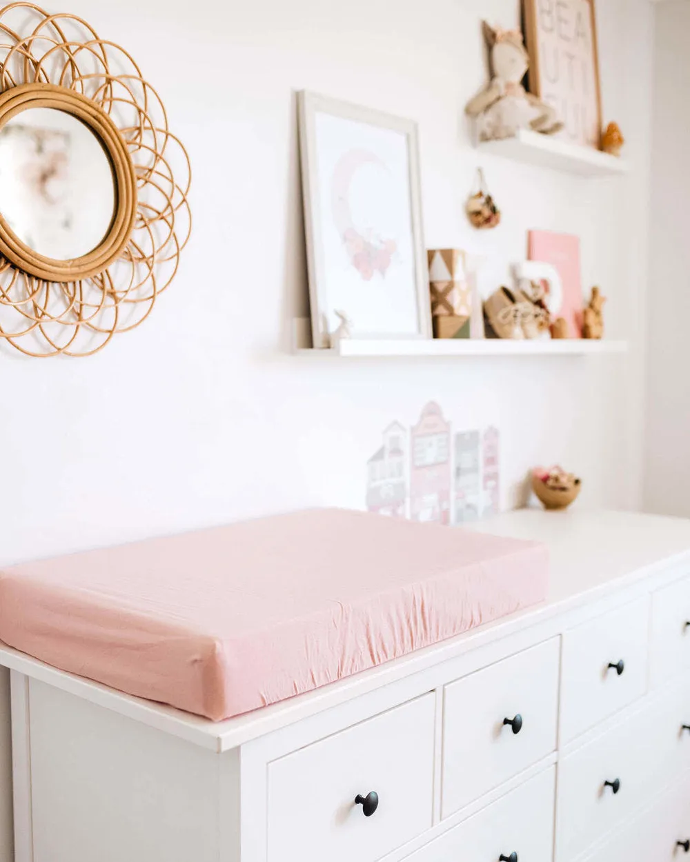 Jersey Nursery Linen - Lullaby Pink