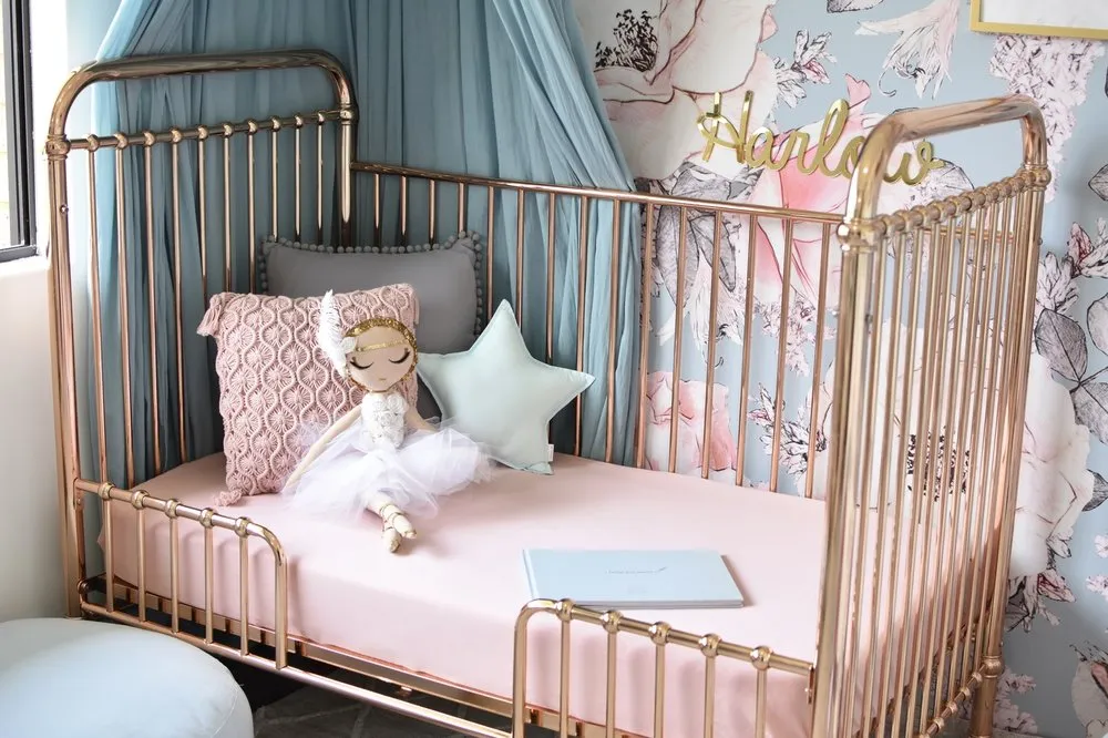 Jersey Nursery Linen - Lullaby Pink