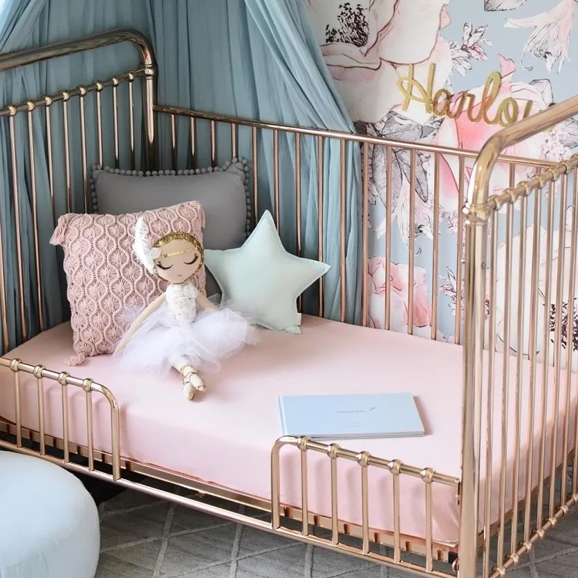 Jersey Nursery Linen - Lullaby Pink