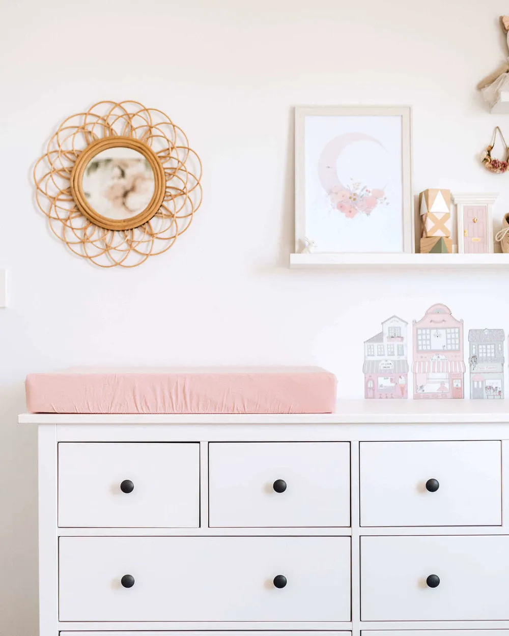 Jersey Nursery Linen - Lullaby Pink