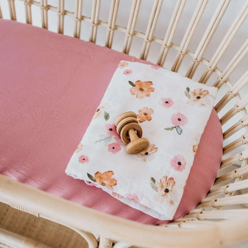 Jersey Nursery Linen - Rouge Pink