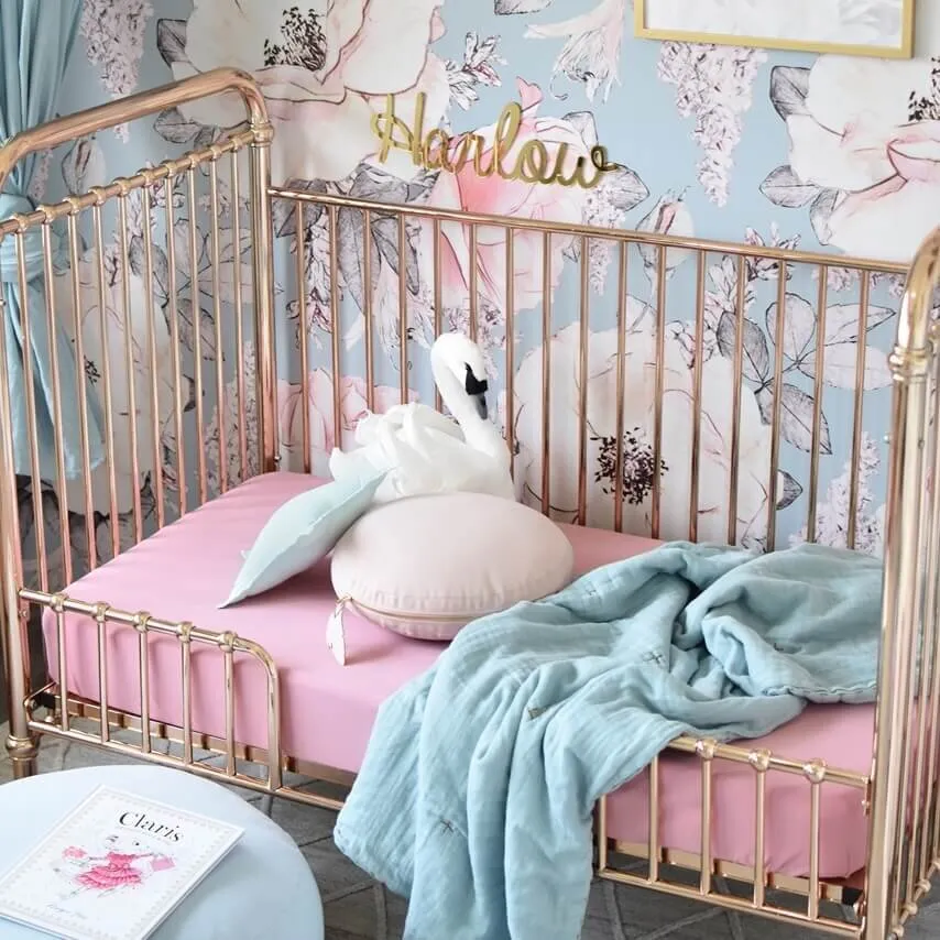 Jersey Nursery Linen - Rouge Pink
