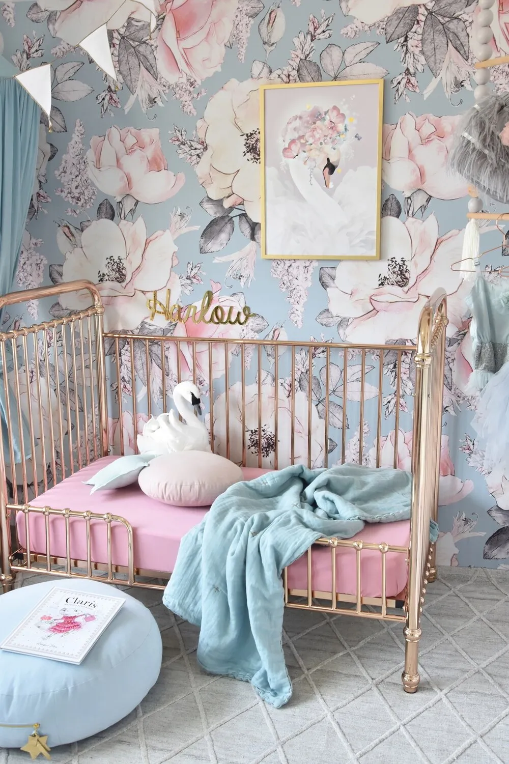 Jersey Nursery Linen - Rouge Pink