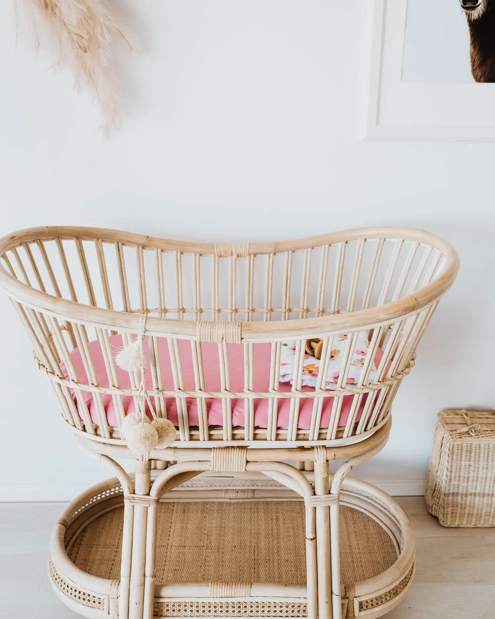 Jersey Nursery Linen - Rouge Pink
