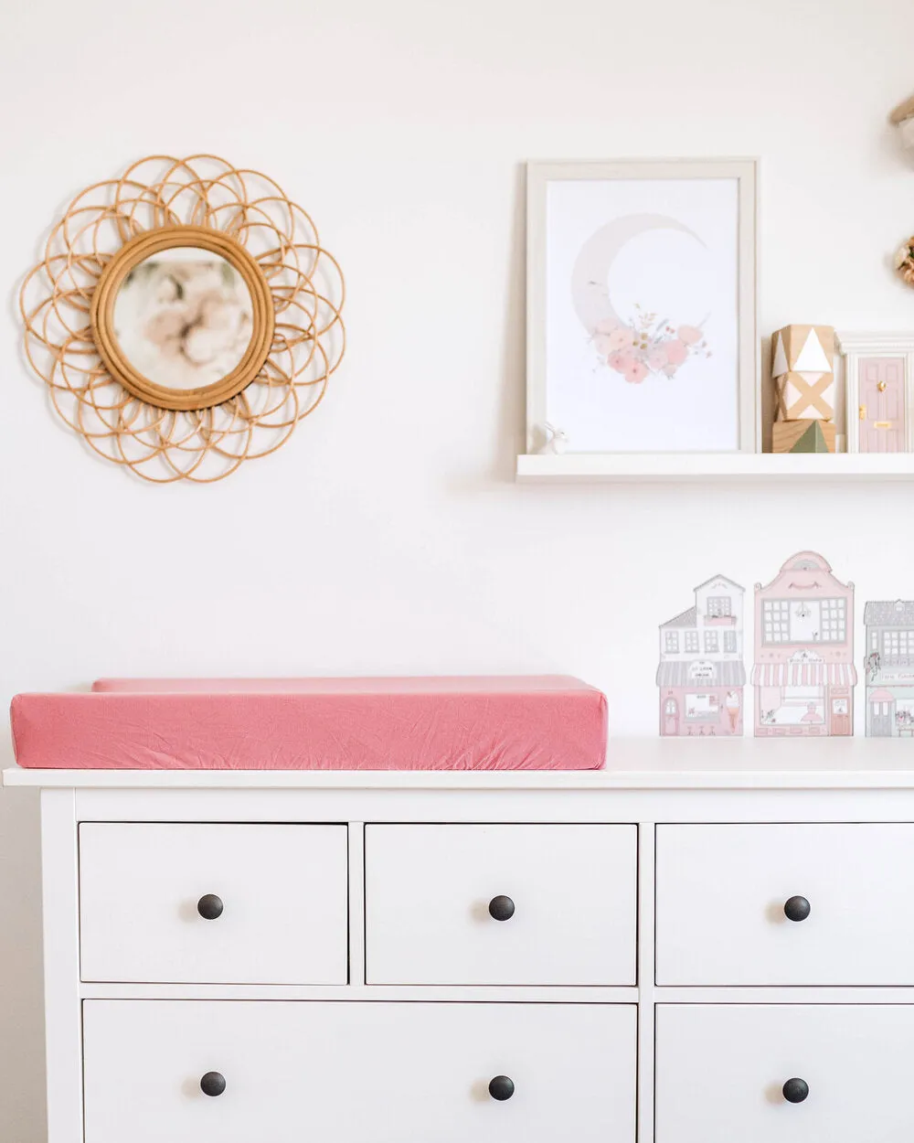 Jersey Nursery Linen - Rouge Pink