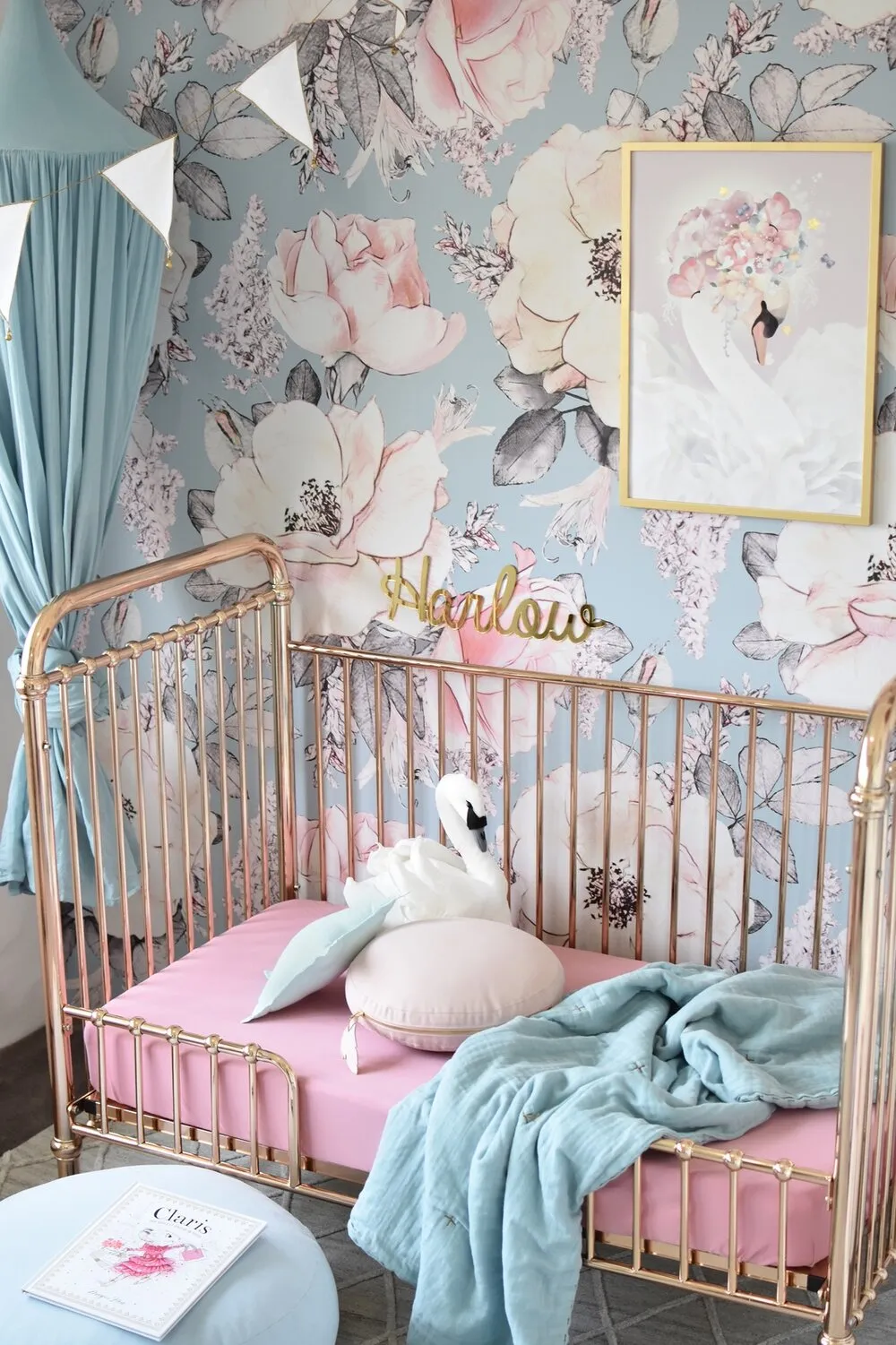 Jersey Nursery Linen - Rouge Pink