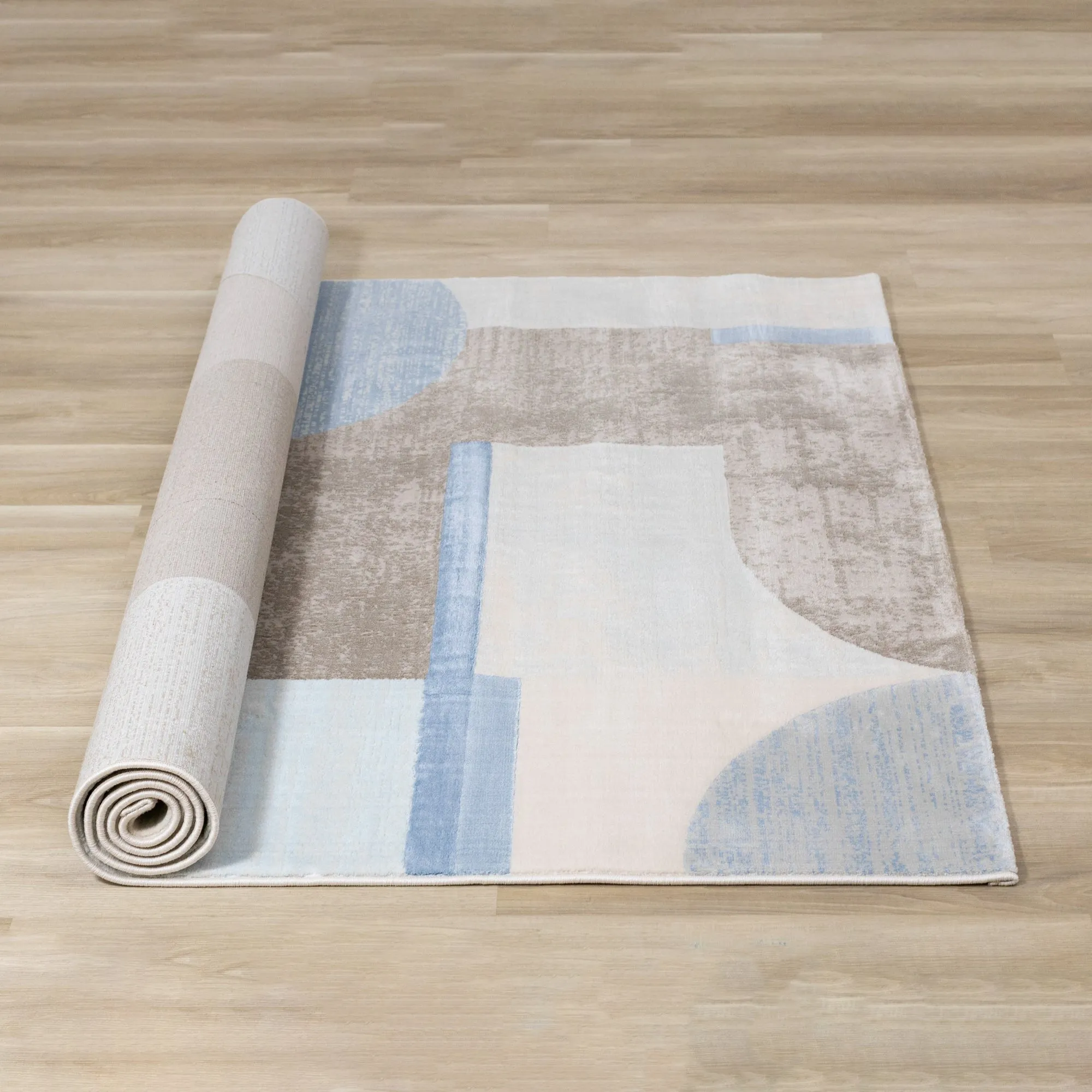 KALI Blue Brown, Abstract Rug