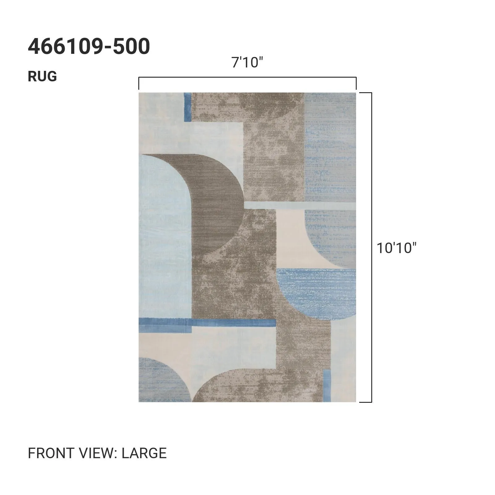 KALI Blue Brown, Abstract Rug
