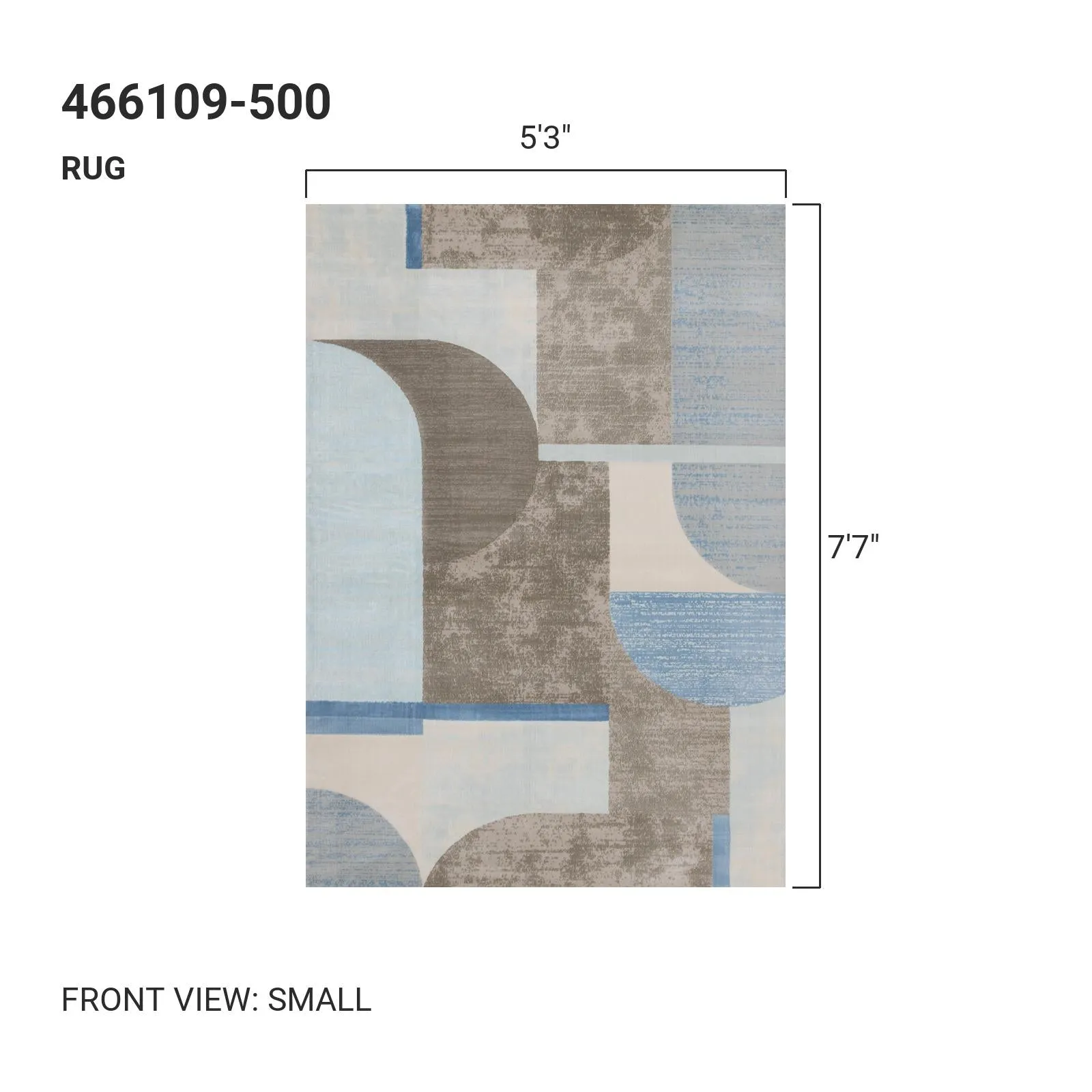 KALI Blue Brown, Abstract Rug
