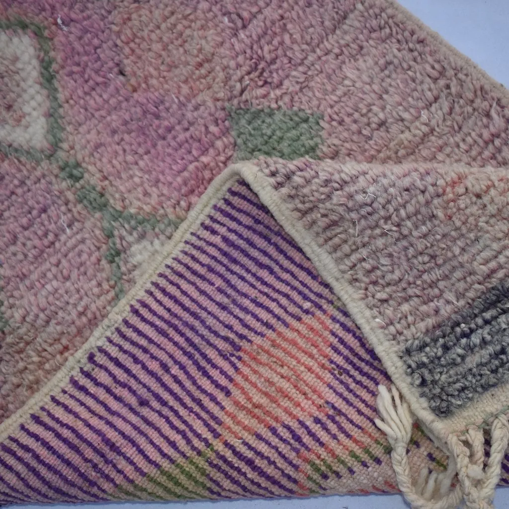 KIF Runner | 9x2 Ft | 3x0,7 m | Moroccan Colorful Rug | 100% wool handmade