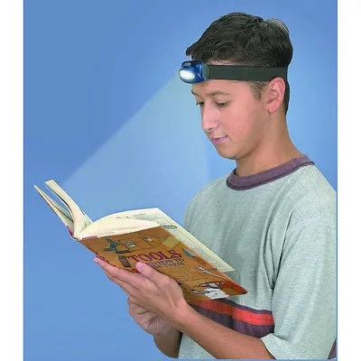 Led Hands Free Magnetic Head Work Lamp Light Band Flashlight Headlamp Forehead