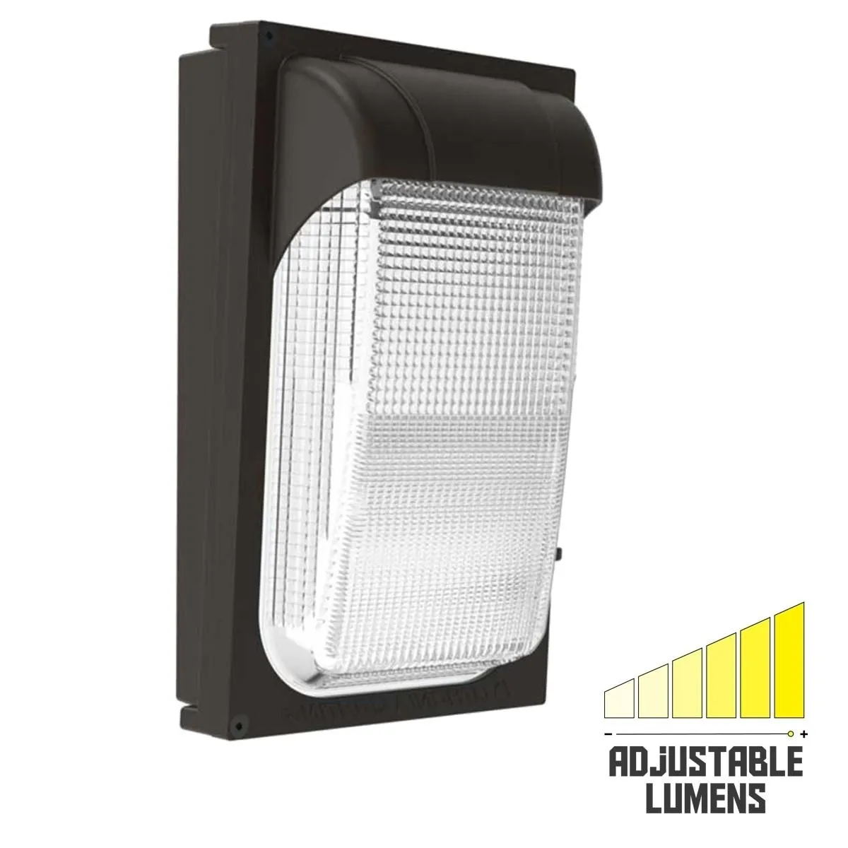 LED Mini Wall Pack, 22 Watts Adjustable, 2550 Lumens, 5000K, 120-277V