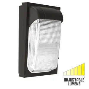LED Mini Wall Pack, 22 Watts Adjustable, 2550 Lumens, 5000K, 120-277V