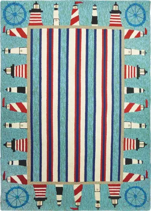 Lighthouses Indoor-Outdoor Area Rug