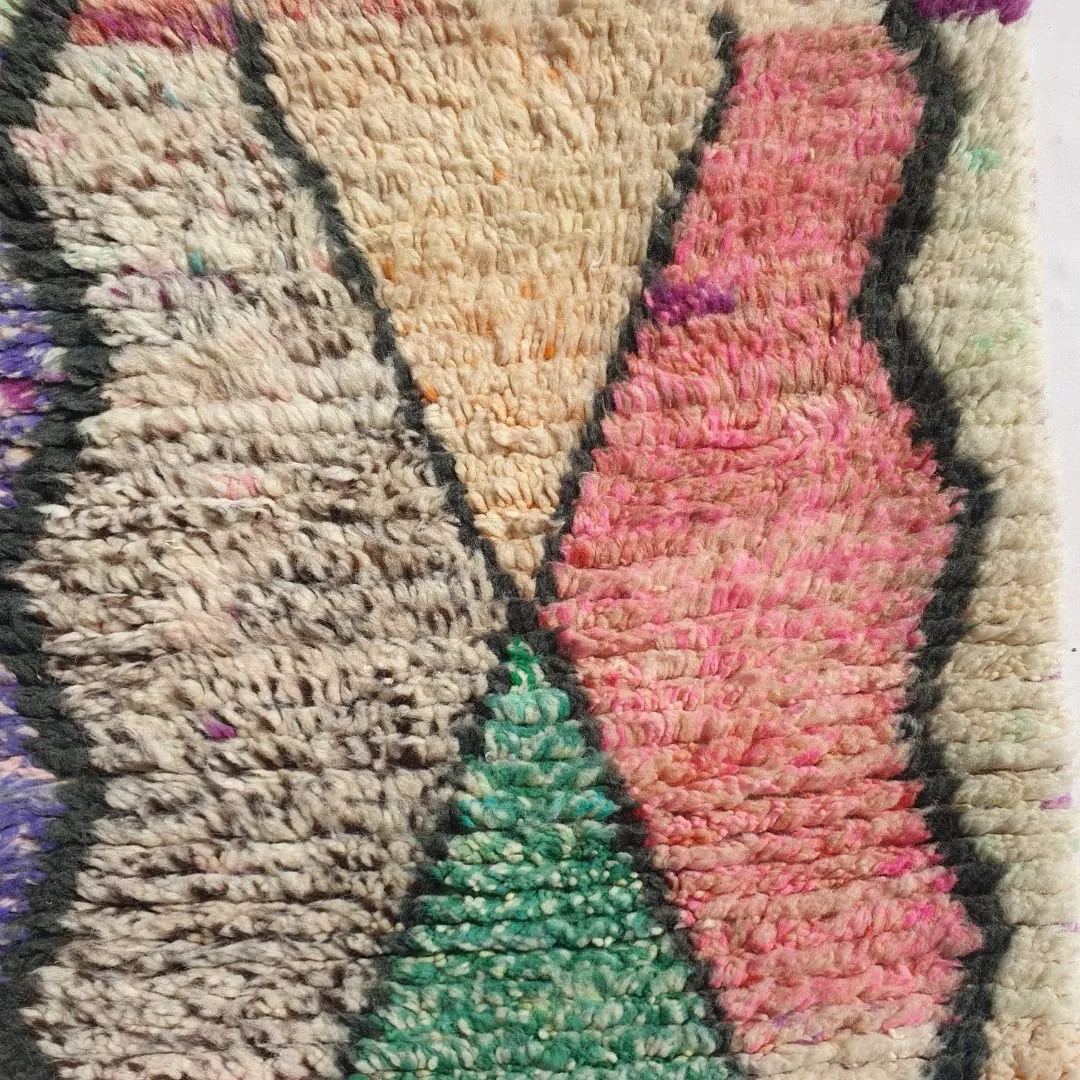 Luza Runner | Moroccan Hallway Runner Berber Boujad | 2'20x9'32 ft | 67x284 cm