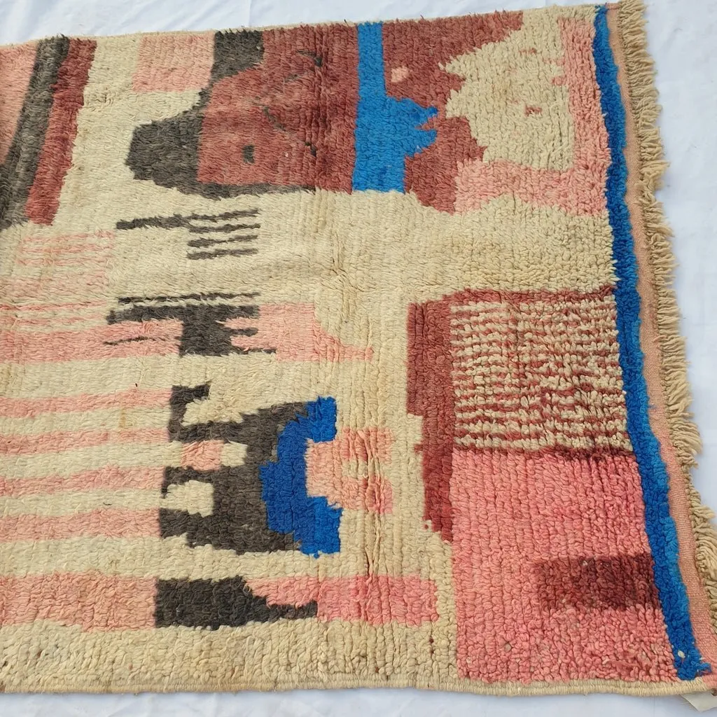 MAJORELLA | 9x5 Ft | 2,8x1,6 m | Moroccan Colorful Rug | 100% wool handmade