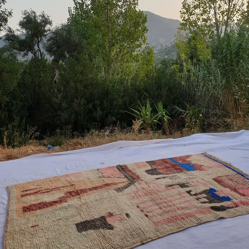 MAJORELLA | 9x5 Ft | 2,8x1,6 m | Moroccan Colorful Rug | 100% wool handmade