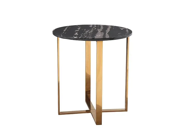 Marble Gold End Table