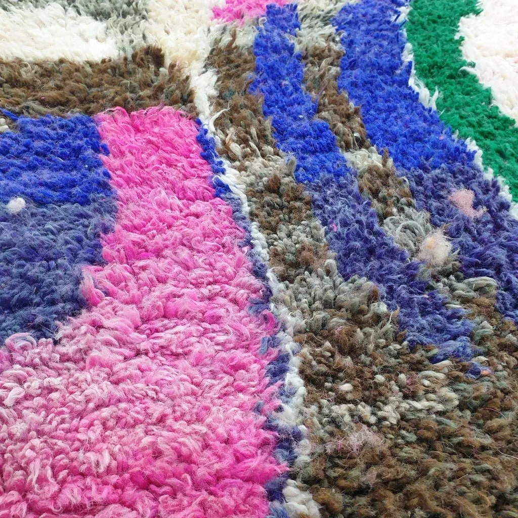 MOLTA | 8'3x5'7 Ft | 2,53x1,74 m | Moroccan Colorful Rug | 100% wool handmade