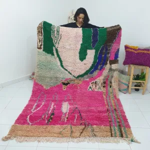 MOLTA | 8'3x5'7 Ft | 2,53x1,74 m | Moroccan Colorful Rug | 100% wool handmade