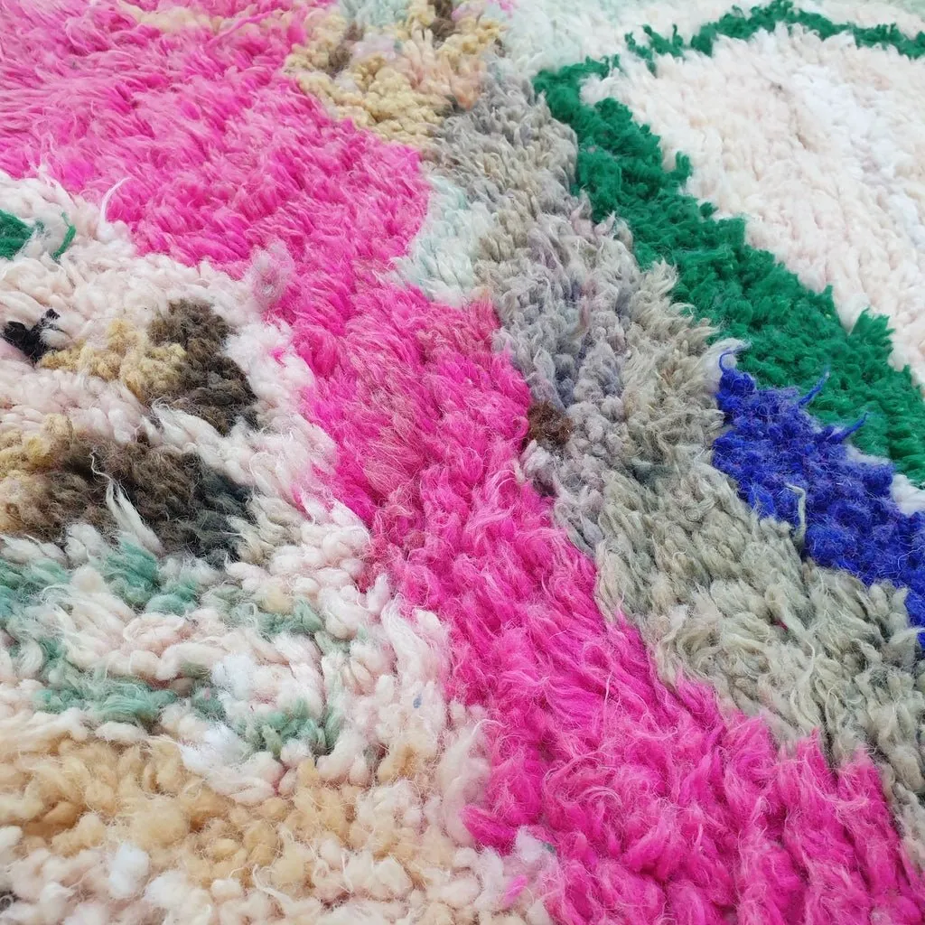 MOLTA | 8'3x5'7 Ft | 2,53x1,74 m | Moroccan Colorful Rug | 100% wool handmade
