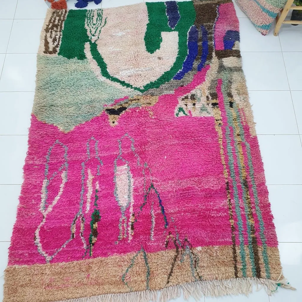 MOLTA | 8'3x5'7 Ft | 2,53x1,74 m | Moroccan Colorful Rug | 100% wool handmade