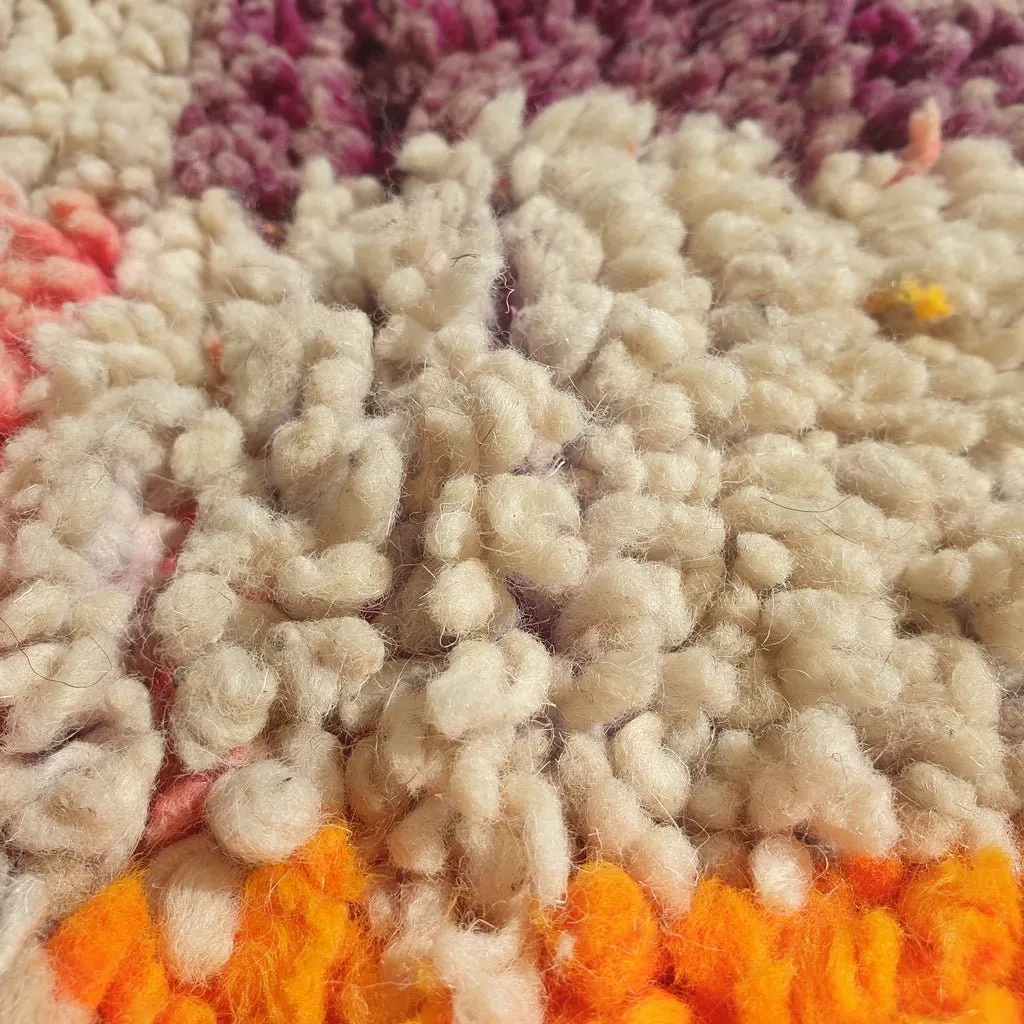 Moroccan Rug Boujaad Colorful Living room carpet | 9'5x6'3 Ft | 290x193 cm | SAHINE | 100% wool handmade