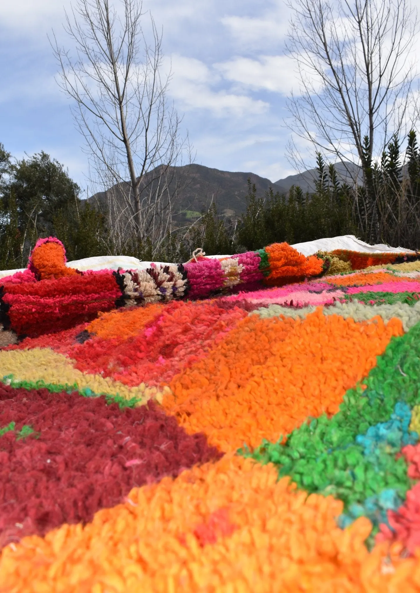 MRELMA | 8'x5 Ft | 254x166 cm | Moroccan Colorful Rug | 100% wool handmade