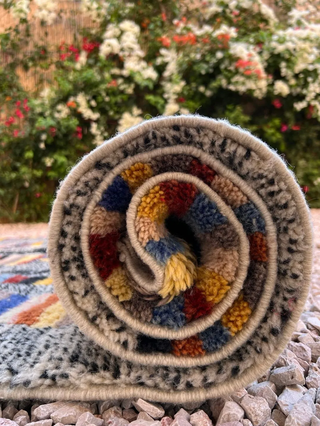 Mrirt Beni Ourain Rug “SUMMER” 8’ 7” x 5’ 9”