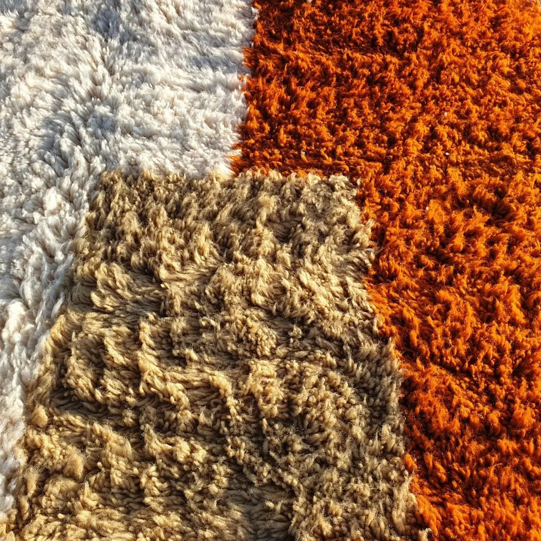 Msara | Authentic Beni Ourain 5x8 Colorful Moroccan Rug | 5'25x8 Ft | 160x244 cm