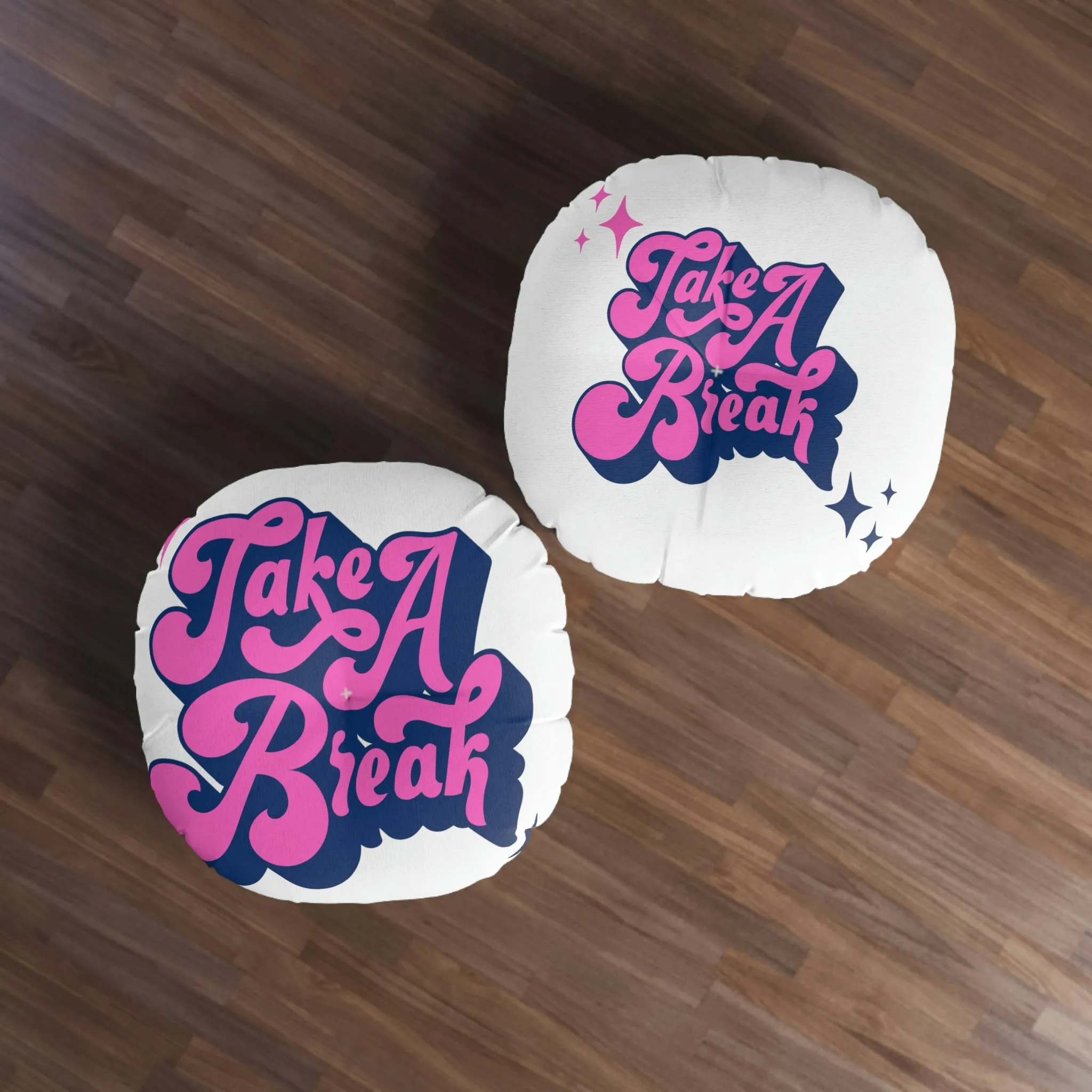 MyDreamMyTee Tufted Floor Pillow, Round