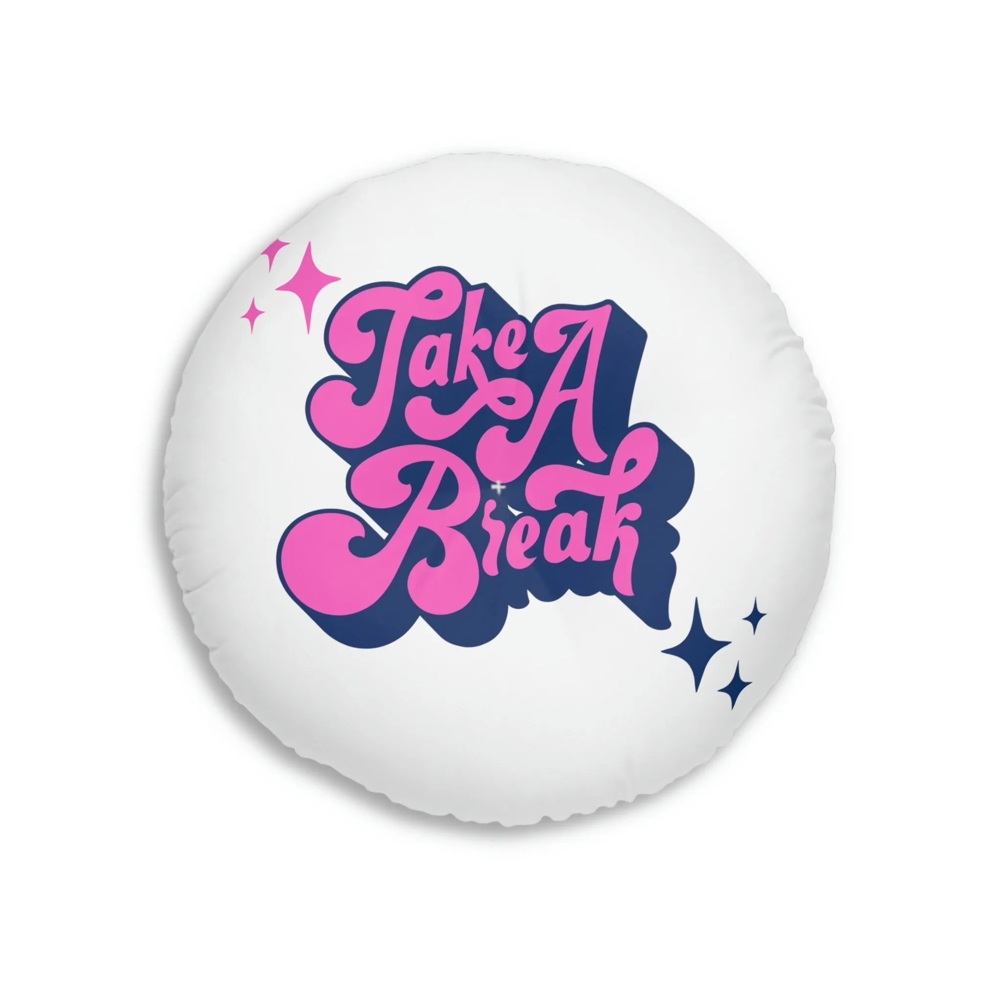 MyDreamMyTee Tufted Floor Pillow, Round