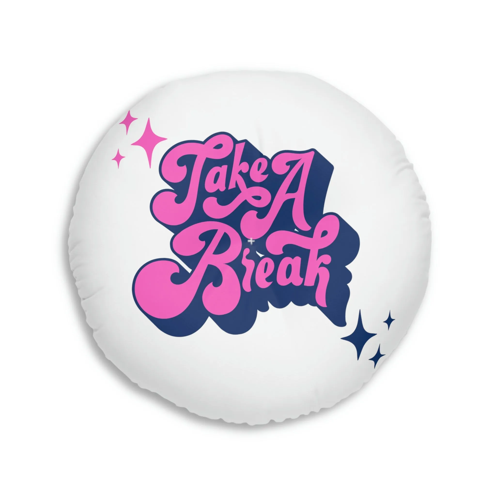 MyDreamMyTee Tufted Floor Pillow, Round