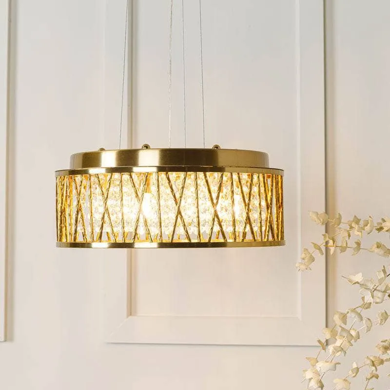 Nevada 6 Light Medium Pendant Light - Gold