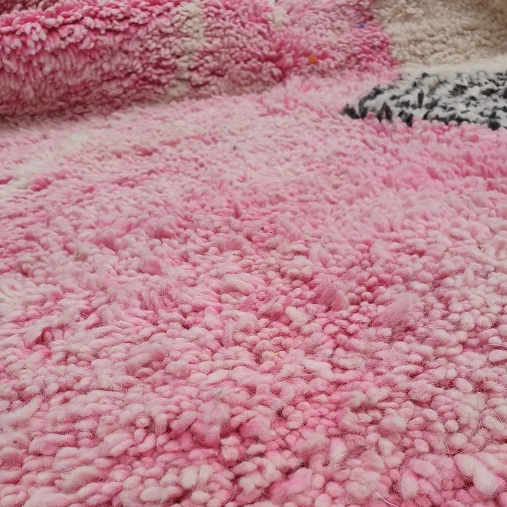 NSSAR | 8x5 Ft | 2,5x1,5 m | Moroccan Colorful Rug | 100% wool handmade