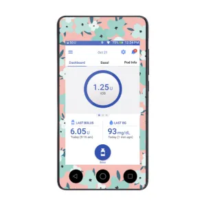 Omnipod DASH Cover (Isola Floral)