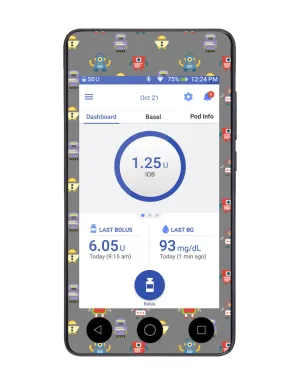 Omnipod DASH Cover (Robots)