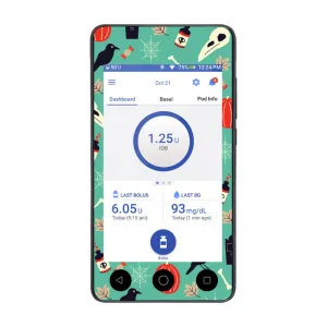 Omnipod DASH Cover Sticker (Skulls & Potions)