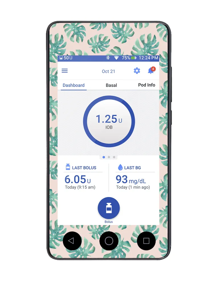 Omnipod DASH Cover (Tropical Vibes)