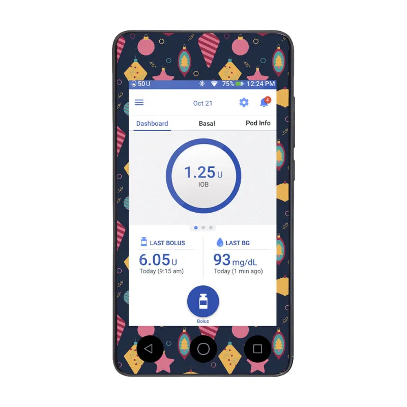 Omnipod DASH Cover (Very Merry Sparkle)