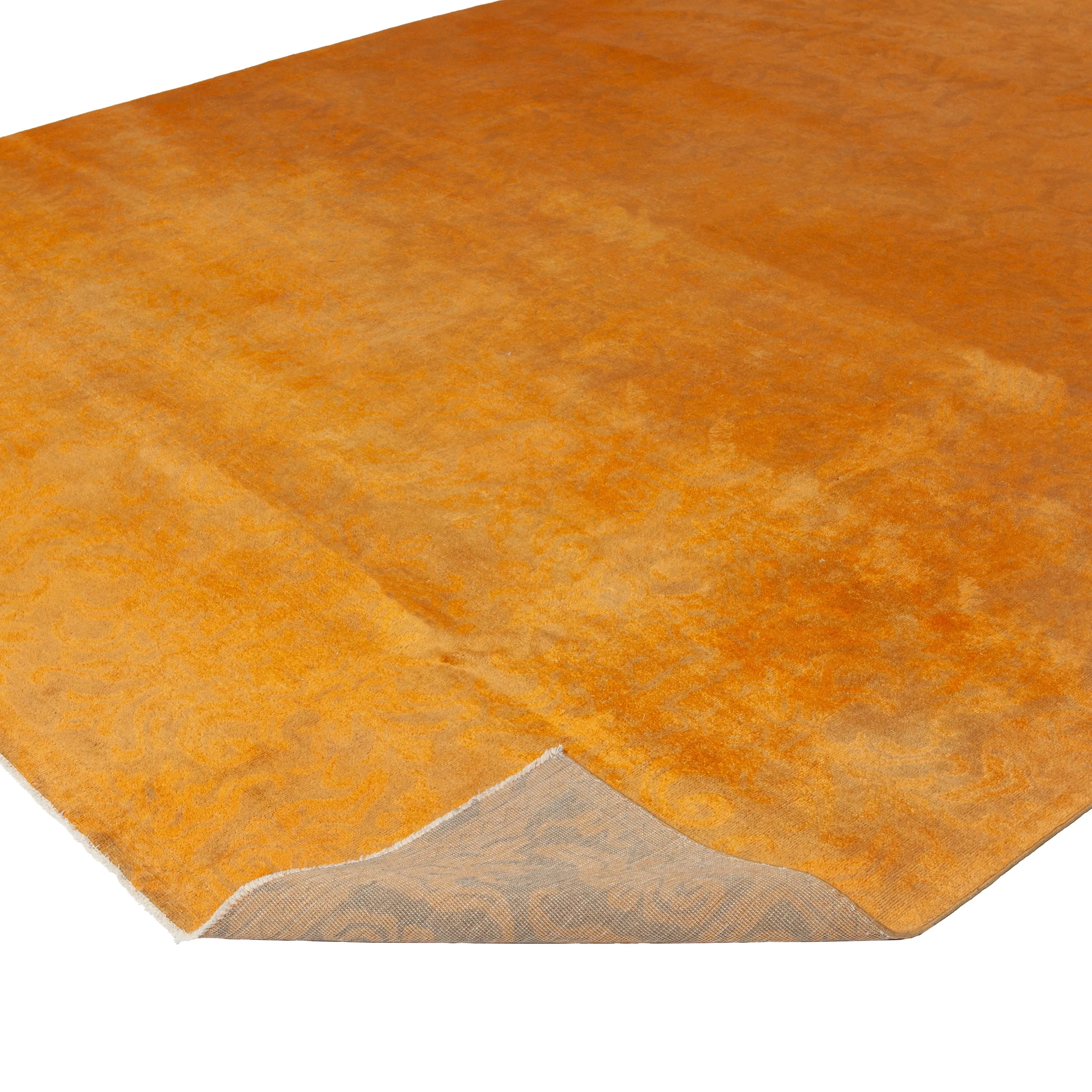 Orange Samsara Wool Rug - 10'4" x 10'4"