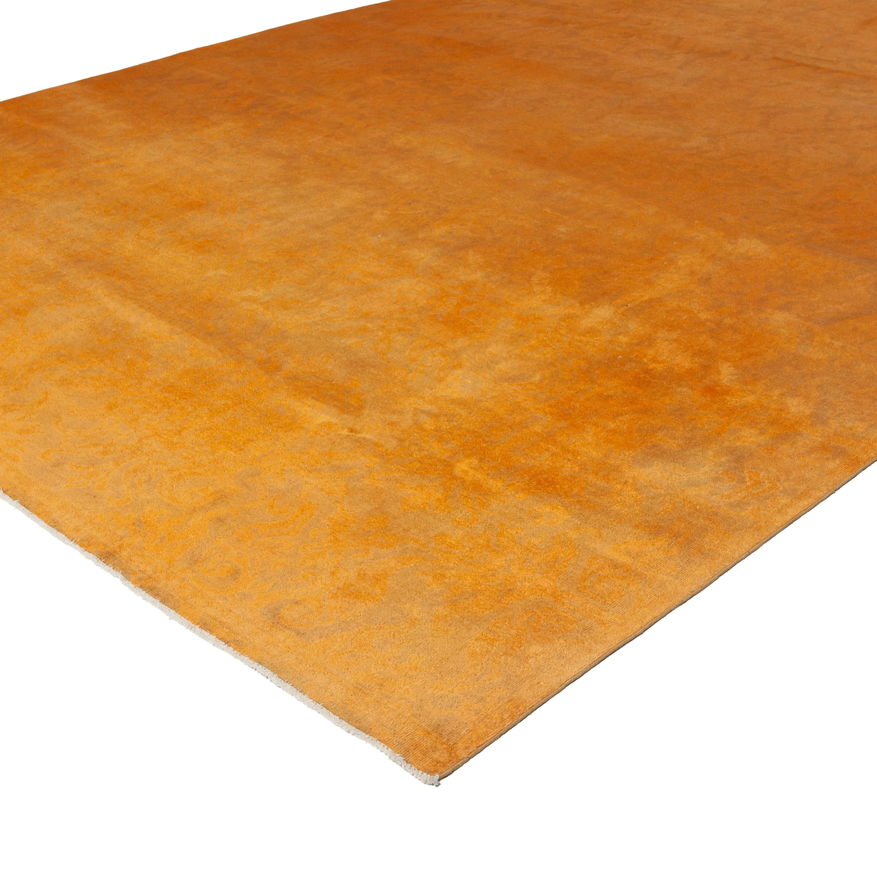 Orange Samsara Wool Rug - 10'4" x 10'4"