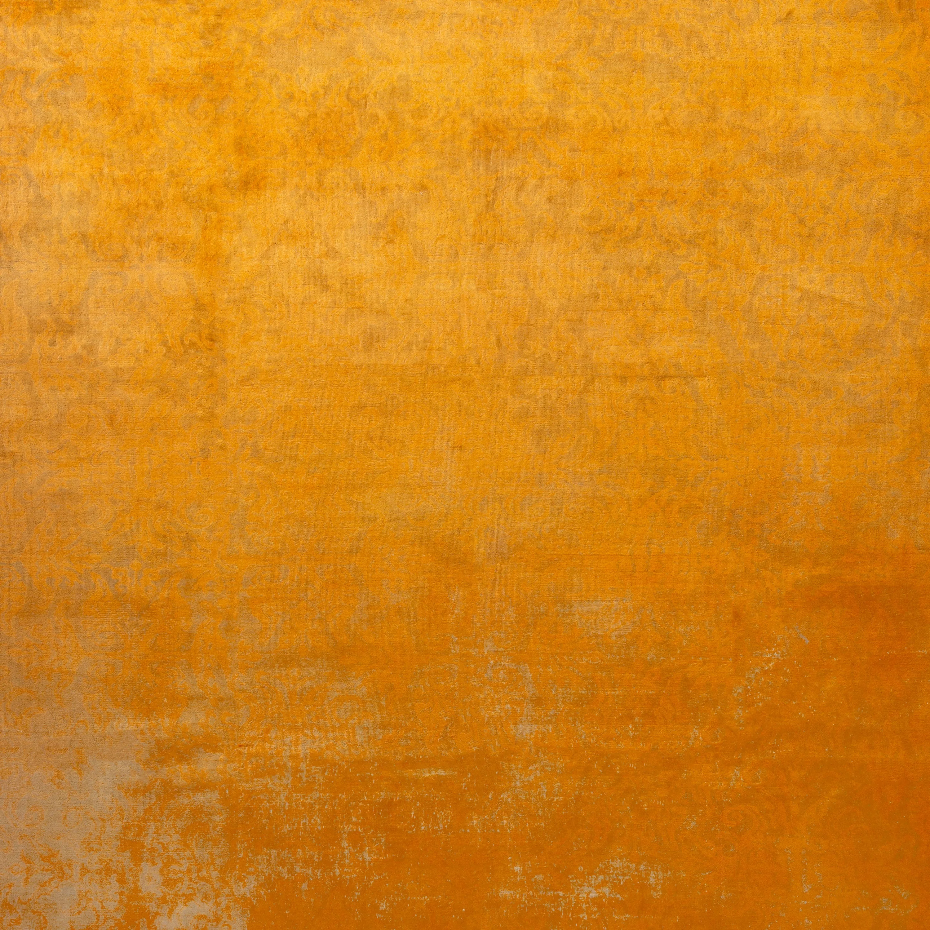 Orange Samsara Wool Rug - 10'4" x 10'4"