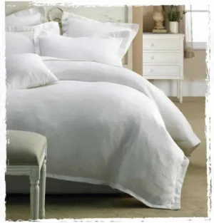 Paris Waffle Quilt Cover Set White by Jenny Mclean