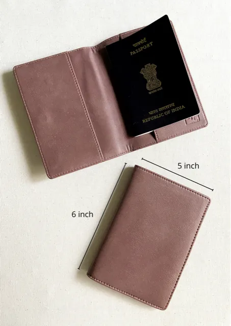 Personalised  Purple Velvet Passport Cover