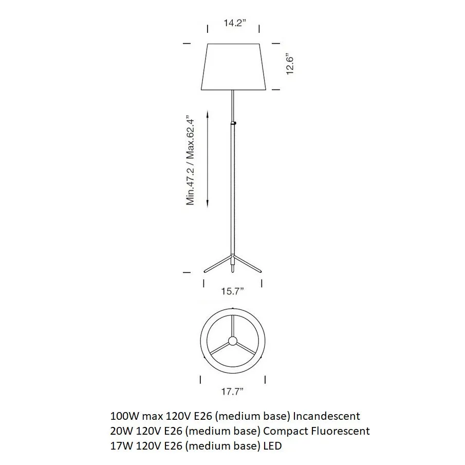 Pie De Salon Floor Lamp