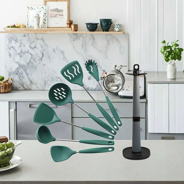 Piece Easy-to-Clean Silicone Kitchen-مجموعة أدوات مطبخ