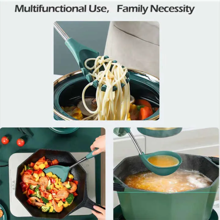 Piece Easy-to-Clean Silicone Kitchen-مجموعة أدوات مطبخ